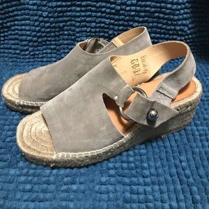 Rag & Bone Arc platform Espadrille suede sandals